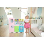 Bucatarie pentru copii Pastel din lemn cu accesorii incluse